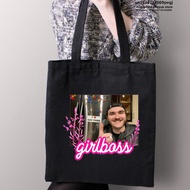 Mcyt Jschlatt Girlboss Quackity My Beloved Shopping Bag Canvas Bags Shopper SecurityBag Reusable Sho