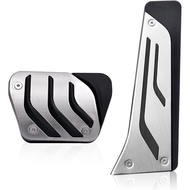 Steel Foot Gas Accelerator Brake Pedal Pad Cover Compatible with BMW 1 2 3 4 5 6 7 Series X3 X5 X6 F