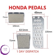 ALUMINIUM MANUAL SPORT PEDAL COVERS FOR HONDA MUGEN CIVIC INTEGRA TYPE R EP2 UK