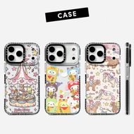 Cartoon Animal Carousel Soft Phone Case For iPhone 17 Pro Max 16 Plus 15 14 13 12 11 Shockproof Prot