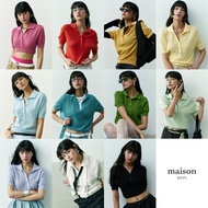 maison KEEPS | Kiko Knitted Polo Shirt Polo Shirt Women Knitted Polo Shirt Women Baju Polo Perempuan