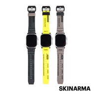Skinarma日本潮牌 Apple Watch 49/45/44mm Shokku街頭款矽膠錶帶灰棕