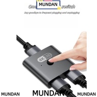 MUNDAN HDMI Switch, 4K@120HZ 8k@60HZ HDMI Splitter, Professional Bidirectional High-definition Two-I
