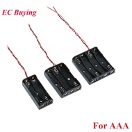 2xAAA 3xAAA 4xAAA 1.5V Plastic Black Spring Battery Storage Case Box Battery Holder Plastic Containe