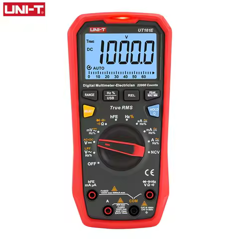 UNI-T Digital Smart Multimeter Profesional UT161B UT161D UT161E True RMS AC DC Current Tester Voltme