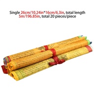 Tibetan Prayer Flags 20 Pieces Buddhist Banner 10x6 Inches Sacred Art Tibetan Prayer Flags for Peace
