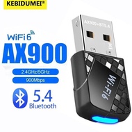 NEWEST - AX900 WiFi 6 USB Bluetooth 5.4 Adapter 900Mbps Wireless Network Card Dual Band 2.4G 5GHz Wi
