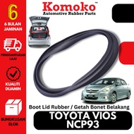 Toyota Vios NCP93 KOMOKO Boot Lid Rubber / Getah Bonet Belakang