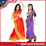 Girls Indian Saree Costume – Bollywood Traditional Dress for Kids Festival, Dance & Stage Performanc