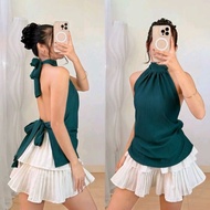 AVP_OS RGN LIZA TOP PLEATED FABRIC