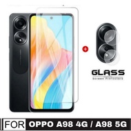LAYAR Clear Screen Protector + Lens Camera for Oppo A98 4G Oppo A98 5G 2023 Tempered Glass Screen BE