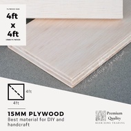 15mm Plywood (4ft x 4ft) DIY board sheet | timber panel wood | plywood | Papan Perabot | Papan kayu 