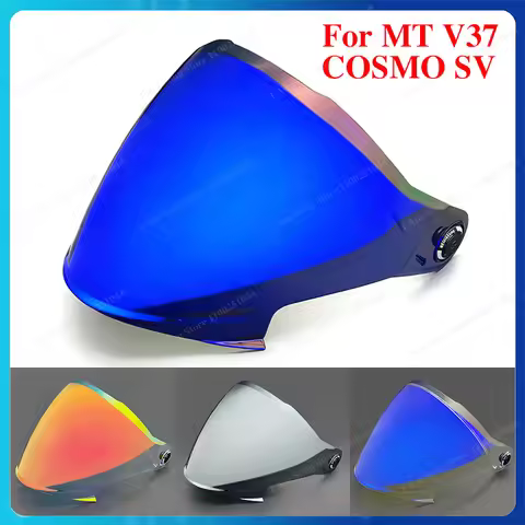 Motorcycle Helmet Visor Lens For MT V37 COSMO SV Replace Anti-UV Anti-Scratch Dustproof Wind Shield 