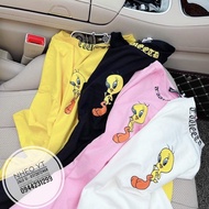 Tweety Bird Oversize T-Shirt New Fashion 2021 Couple Tee Korean Fashion Couple Shirt Simple Basic St