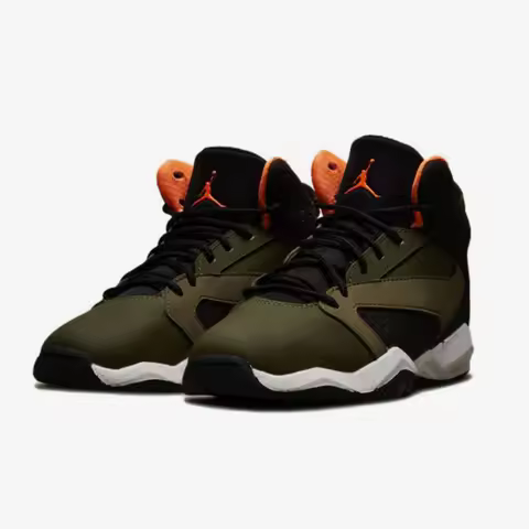 Nike Genuine Jordan Kids Cushion Mid-Top Basketball Shoes AV1243-300