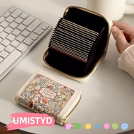 UMISTYDREAMUM9U Women Wallet, Large Capacity Floral Credit Card Holder, 9/18 Slots Multipurpose PU L