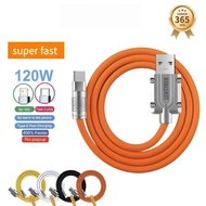 120W Type C Fast Charging Data Cable Anti-Break Type C Charger Cable/