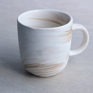 MUG KERAMIK MOTIF MARBLE 105 / MUG HANDLE MARBLE BROWN