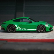 2 Pcs Car Door Side Stripes Stickers Decal DIY Accessories For Porsche 911 997 991 992 GT3 RS Turbo 