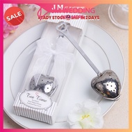 Pure White Heart Tea Infuser Penyedut Teh/Rose Tea Teatime Spoon-Event Gifts/VIP Doorgifts/Doorgift