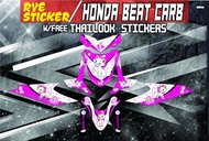 Decals Sticker Motorcycle Decals for Honda Beat 110 Carburator type030