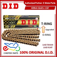 DID T-RING 428VIX VT 114 122 124 132 TRING UPGRADE FROM O RING SEALED CHAIN RANTAI MOTOR HEAVY DUTY 