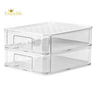 Refrigerator Storage Box Crisper Kitchen Transparent Food Storage Magic Table Superimpose Compartment Drawer Box