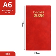 2026 A6 Tiếng Anh chương trình nghị sự kế Hoạch Hàng Ngày papelaria bỏ túi notepad 365 ngày Nhật ký