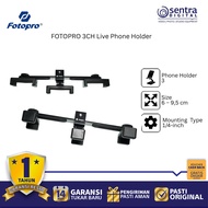 Fotopro 3CH Live Smartphone Stand – Black Edition