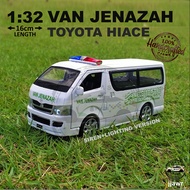 VAN JENAZAH: 1:32 Van Jenazah Toyota Hiace Van Model Diecast Toy
