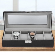 Bmai Watch Box  8 x 12 30cm Elegant Jewelry Display Case Luxury 6 Grids Earrings Bracelets Accessori