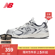 NEW BALANCE NB官方男鞋女鞋408系列透气清爽休闲运动鞋老爹鞋 灰白/银色 ML408N 42(脚长26.5cm)