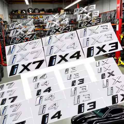 i4 i7 i3 iX iX3 iX4 iX7 trunk logo badge car stickers for BMW new energy i4 i7 i3 iX tail emblem mar