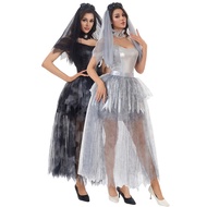 Ghost Bride Role Playing Party Corpse Bride Costume Halloween Female Horror Vampire Costume Dress