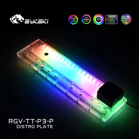 BYKSKI Distro Plate Reservoir use for Thermaltake Core P3 Computer case water cooling PC RGV-TT-P3-P