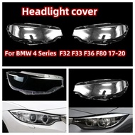 Headlight lens cover for  BMW M3 M4 4 Series F32 F33 F36 F80 425 430 440 2017~2020 headlight cover