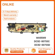 Samsung washing machine computer board WA95W9 DC92-00755C 00755D imported machine motherboard 7.5kg