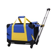 DO DO PETPet Trolley Luggage Portable Cat Cage Flight Case Car Bag Dog Travel Portable Foldable Breathable Trolley Case