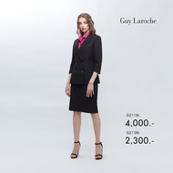 กระโปรงทรงแคบ Guy Laroche Skirt กระโปรงทำงานสีดำ ความยาวคลุมเข่า ดีเทลขอบเอวติดกระดุม ซิปซ่อน (GZ13B