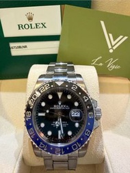 (Sold) 2017年Rolex 116710 116710BLNR OYS GMT Master II Batman 藍黑格帶 