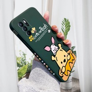 เคสสำหรับ OPPO Reno6 Z 5G Reno 6 Z 5G Reno 6Z 5G เคส HP ใหม่เคสการ์ตูนหมีพูออกแบบด้านข้างเคสโทรศัพท์ขอบสี่เหลี่ยมเคสซิลิโคนลายกล้องคลุมทั้งหมดเคสป้องกันการกระแทก