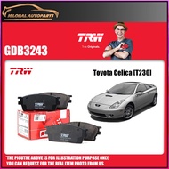 TRW Rear Brake Pad for Toyota Celica [T230] Year 1999-2006 (GDB3243)