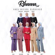 Blaus Suit Rihanna I Baju Blouse Muslimah I Suit Baju dan Seluar I Suit by Adel