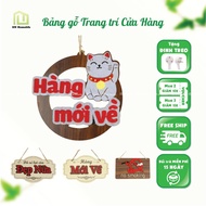 Wooden hanging boards at Shops, Shops, Shops (can be designed specifically) Super cute