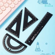Blala Professional Geometry Dawing Ruler Set Math Protractor Math Geometry Tool Set with Storage Box