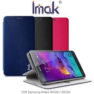 --庫米--IMAK Samsung Note4 N9100/N910U 樂系列皮套 (松鼠紋)可站立皮套 保護套
