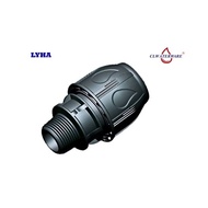 HDPE poly pipe fittings / poli paip fitting / CL WATERWARE Male Threaded Adaptor / MTA (ER MTA)