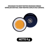 Viva body painting waterbased face satuan waterproof anti air biru merah orange hitam putih anak dew