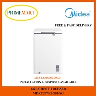 MIDEA MDRC207FZG01-SG 142L CHEST FREEZER - 2 YEARS MIDEA WARRANTY + FREE DELIVERY