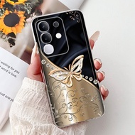 เคสสำหรับ Vivo Y29 4G มีสไตล์ลายดอกไม้นกยูงกรอบนุ่มบางเคสสำหรับ Vivo โทรศัพท์ Vivo Y29 S Y 29 S Vivo